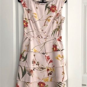 Pink Ted Baker dress.